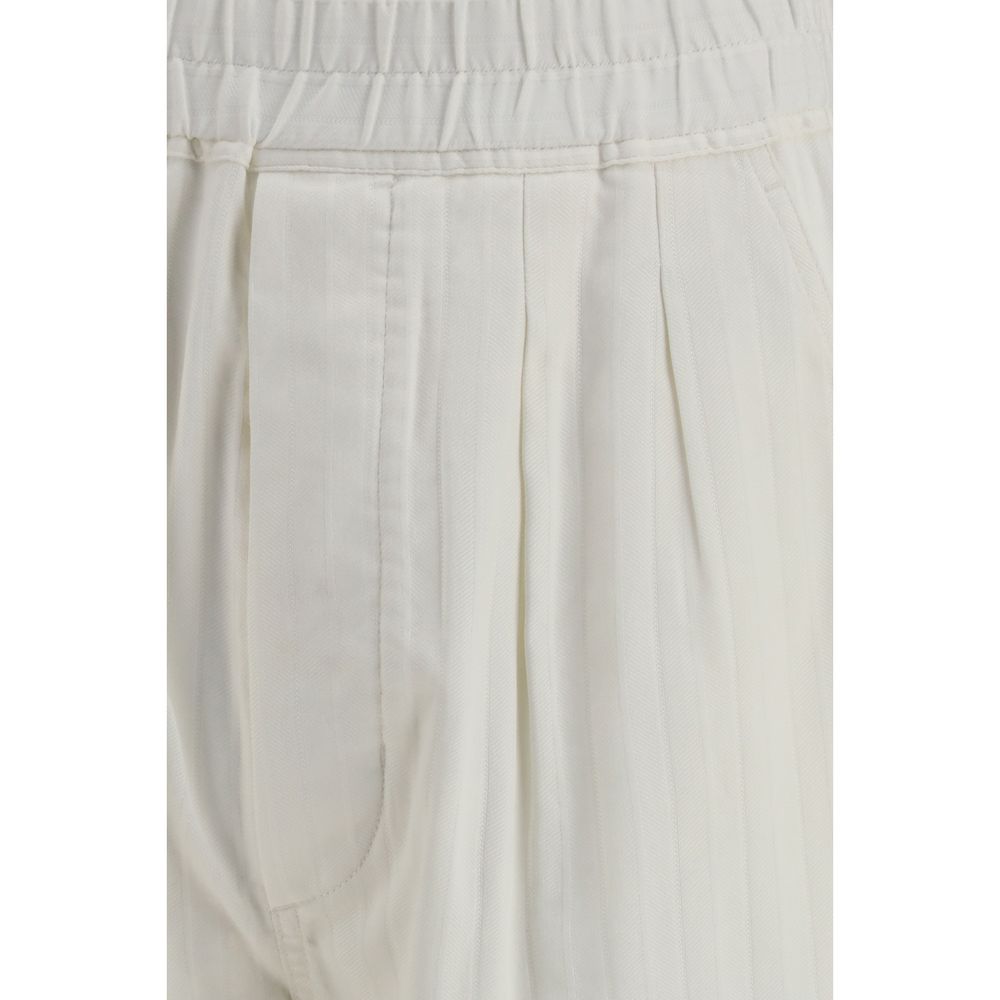 Tom Ford White Cotton Casual Pants