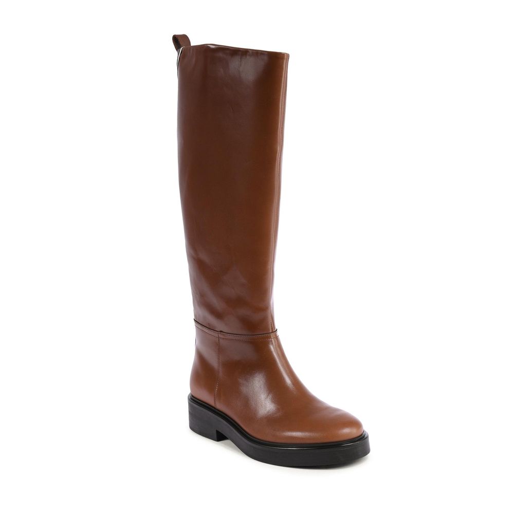 Tommy Hilfiger Brown Leather Ankle Boots