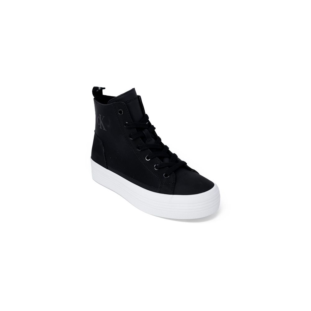 Calvin Klein Jeans Black Artificial Leather High Top Sneakers
