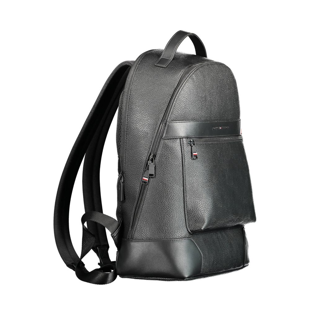 Tommy Hilfiger Black Polyethylene Backpack