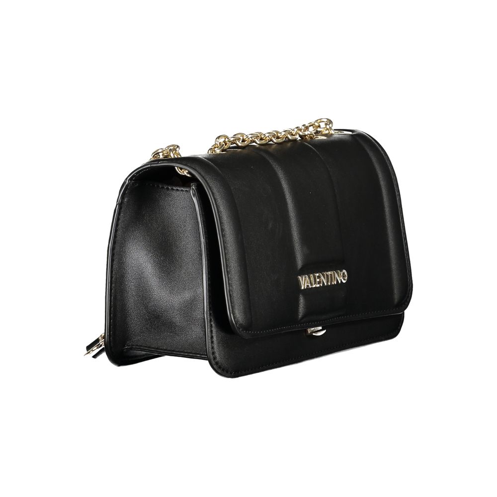 Mario Valentino Black Polyurethane Women Shoulder Bag
