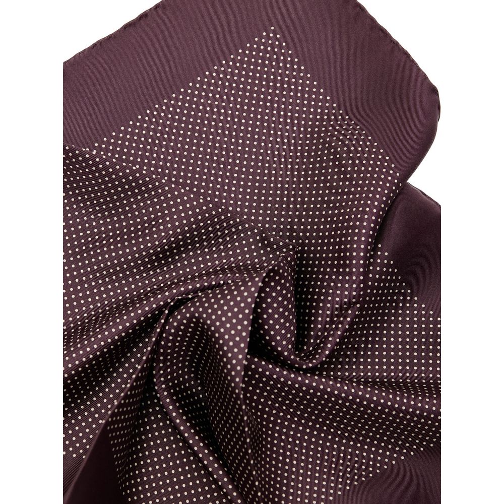 Tom Ford Bordeaux Silk Pocket Square