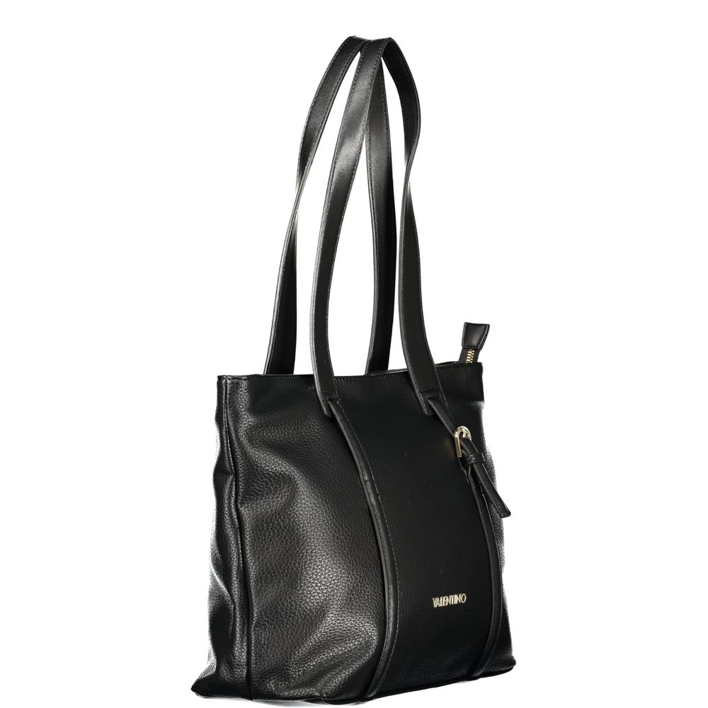 Mario Valentino Nero Polyurethane Women Shoulder Bag
