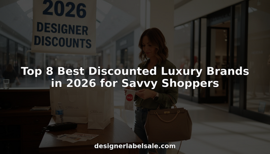 Woman shopping designer brands on sale