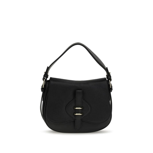 Coccinelle Black Calf Leather Bos Taurus Shoulder Bag