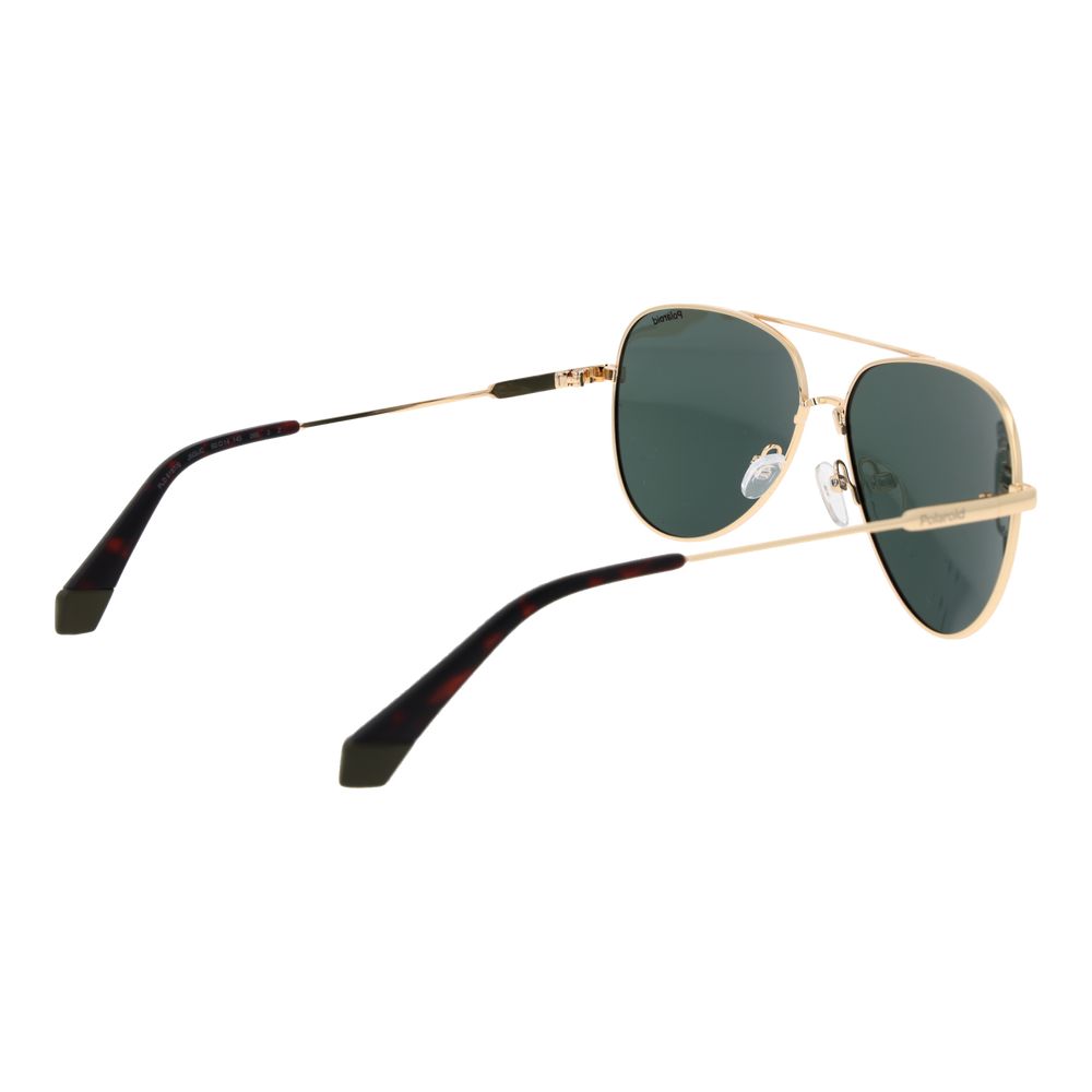 Polaroid Gold Metal Sunglasses
