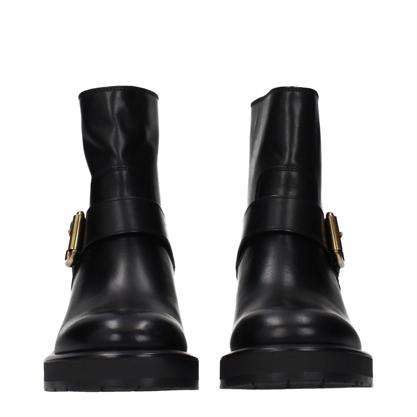 Chloé Black Leather Ankle Boots
