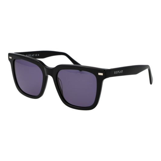 Replay Black Plastic Sunglasses