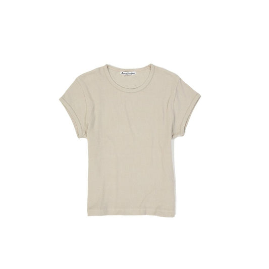 Acne Studios Beige Cotton Sleeveles T-Shirt