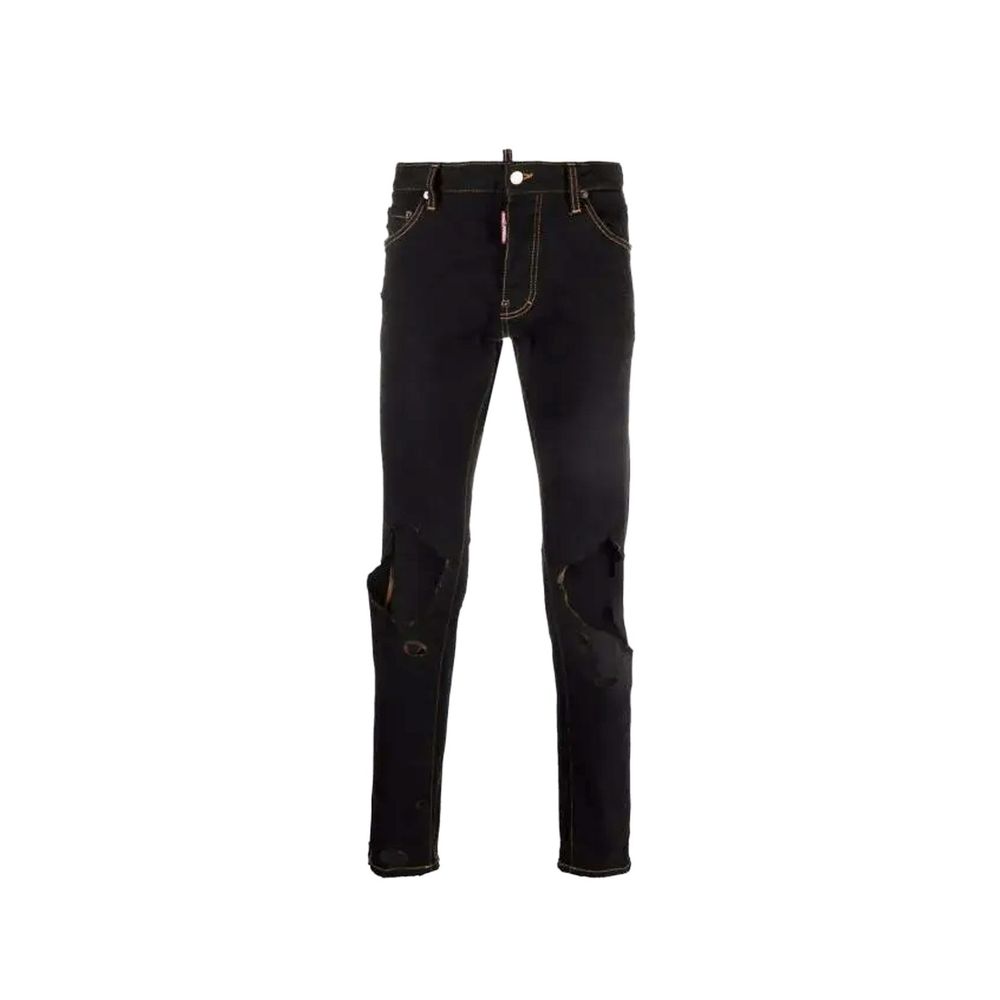 Dsquared² Black Cotton Jeans Denim