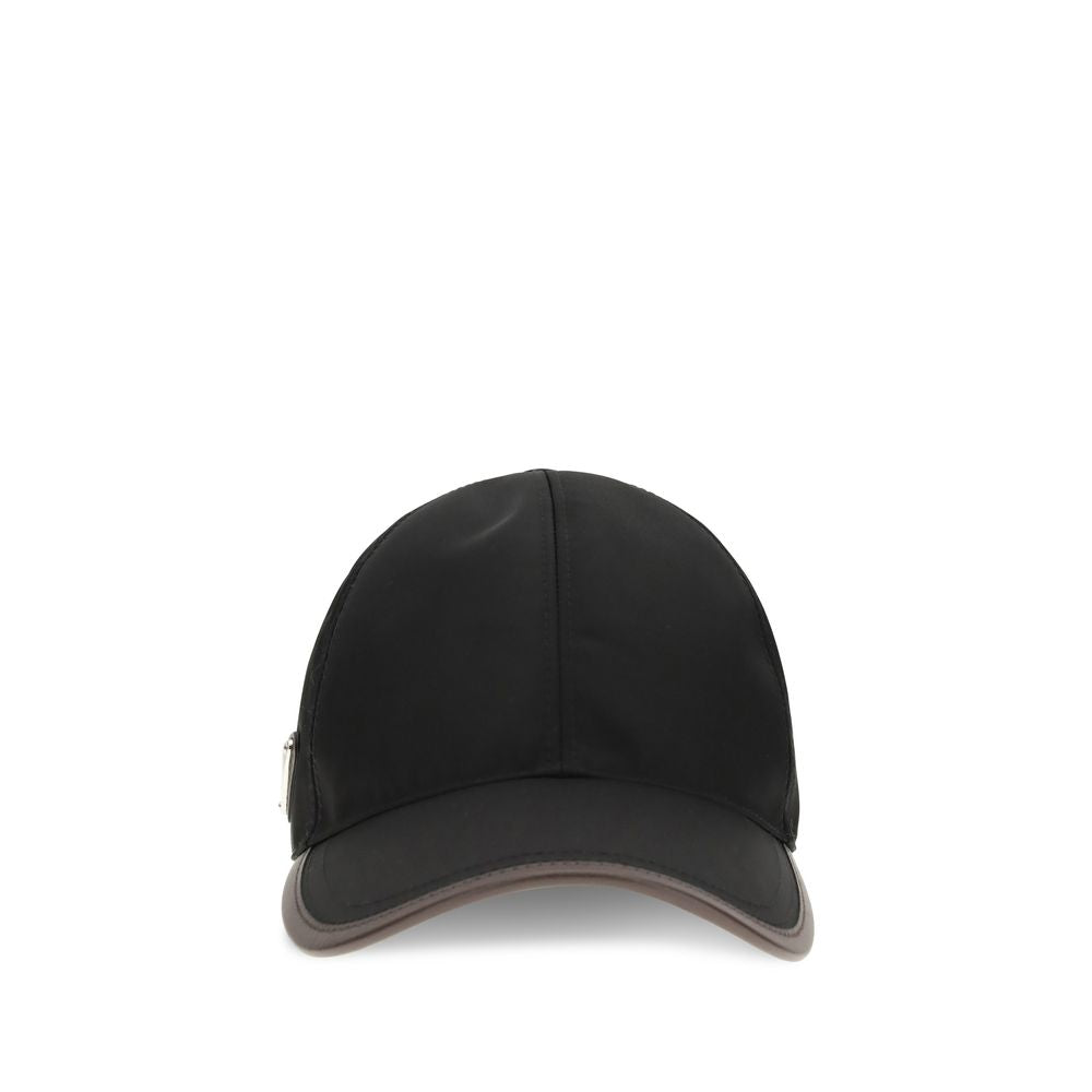 Prada Black Recycled Polyamide Cap (Baseball Hat)
