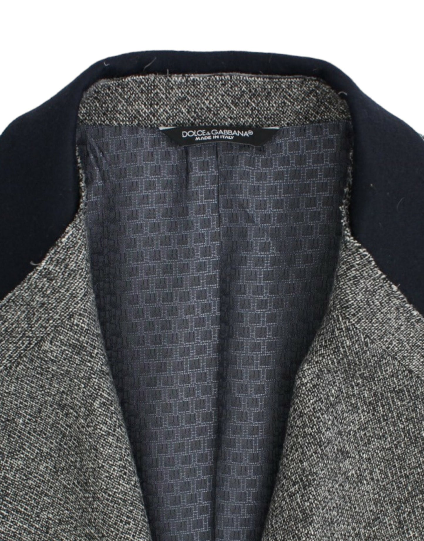 Dolce & Gabbana Elegant Gray Wool Slim Fit Blazer Jacket