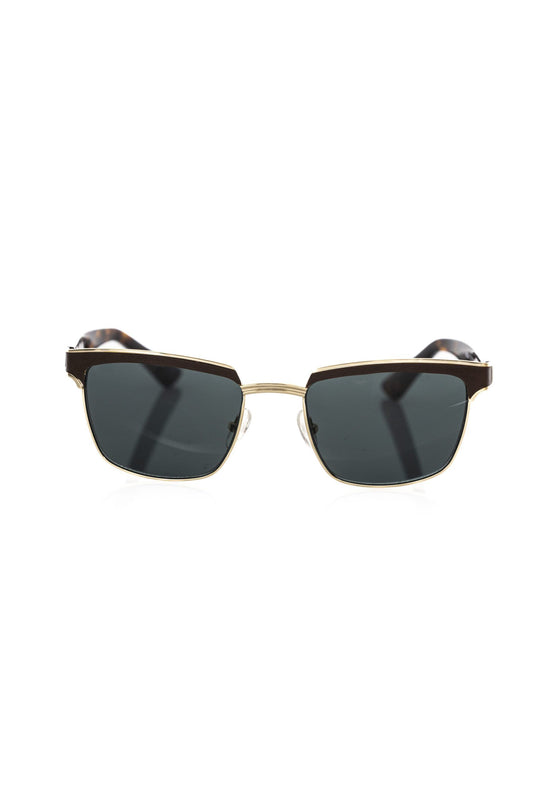 Frankie Morello Brown Metallic Fibre Sunglass