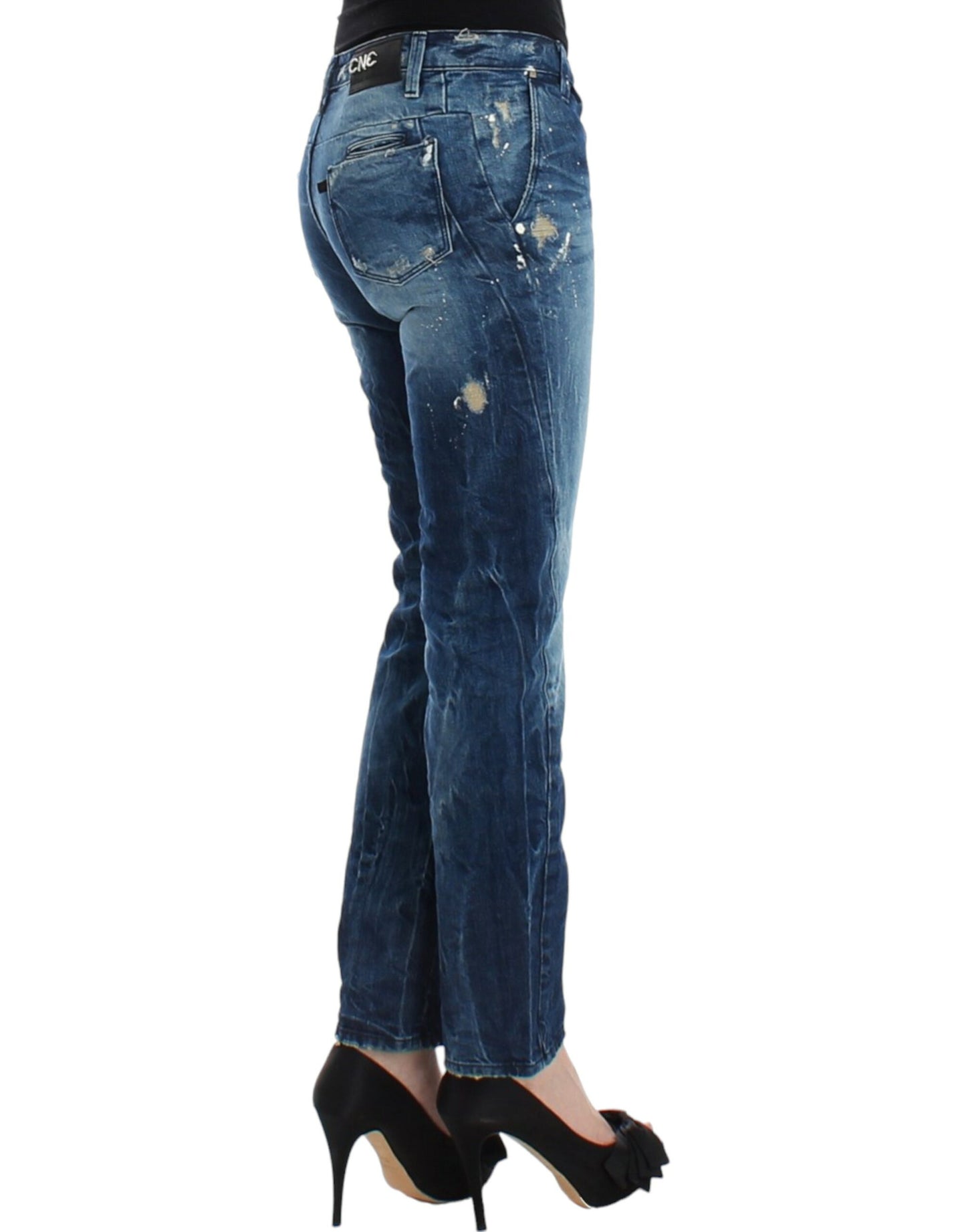 Costume National Chic Distressed Boyfriend Jeans