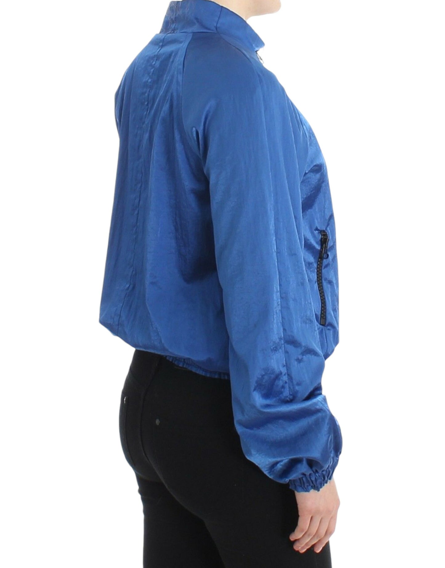 GF Ferre Chic Blue Bomber Jacket for Elegant Outings