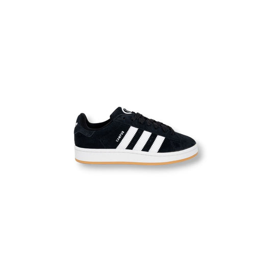 Adidas Black Suede Leather Low Top Sneakers