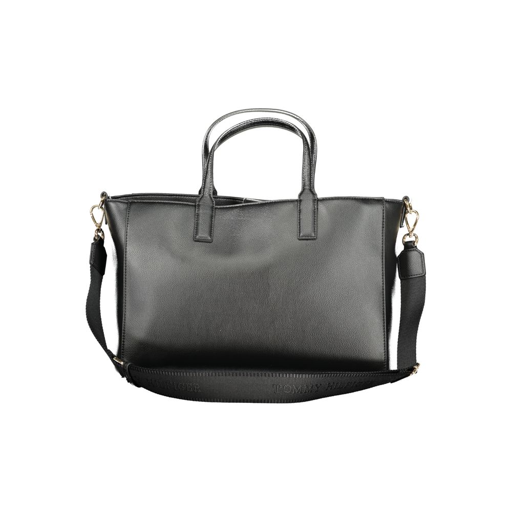 Tommy Hilfiger Black Polyester Handbag