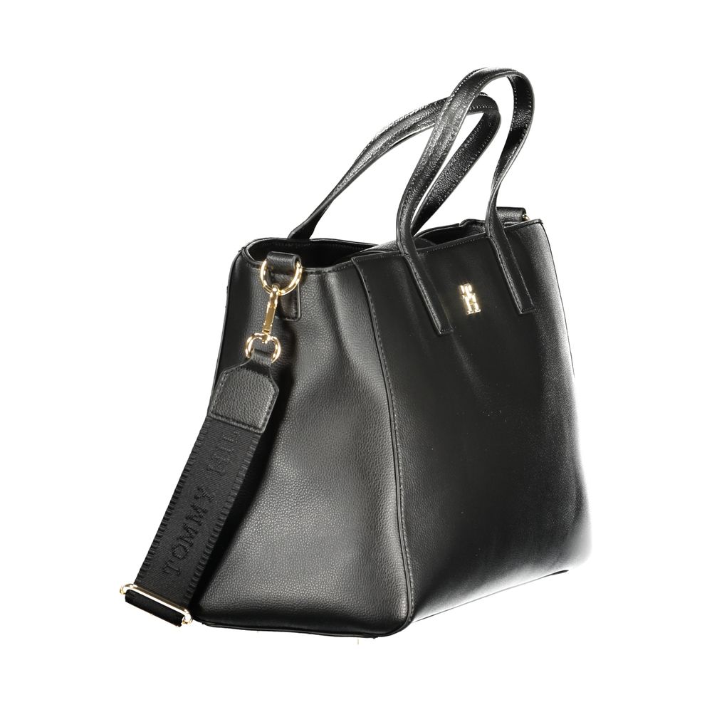 Tommy Hilfiger Black Polyester Handbag