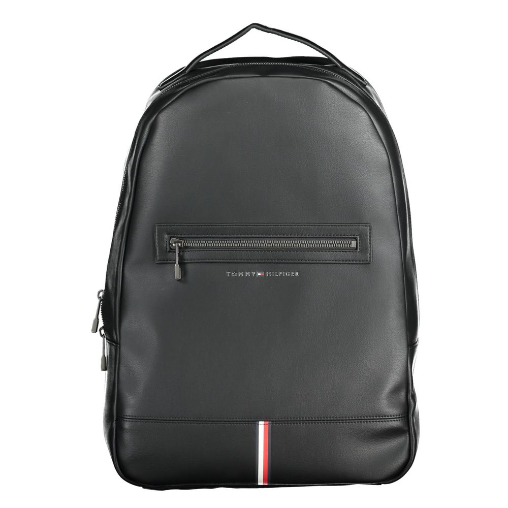 Tommy Hilfiger Black Polyethylene Backpack