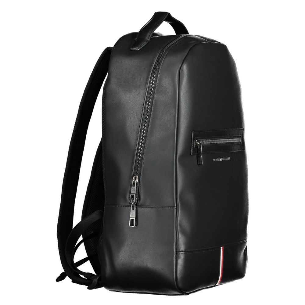 Tommy Hilfiger Black Polyethylene Backpack