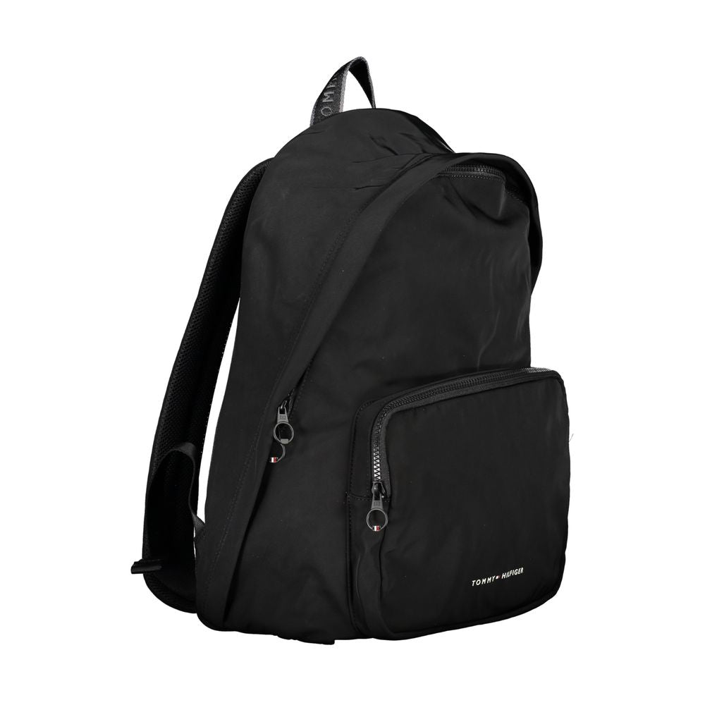 Tommy Hilfiger Black Polyester Backpack