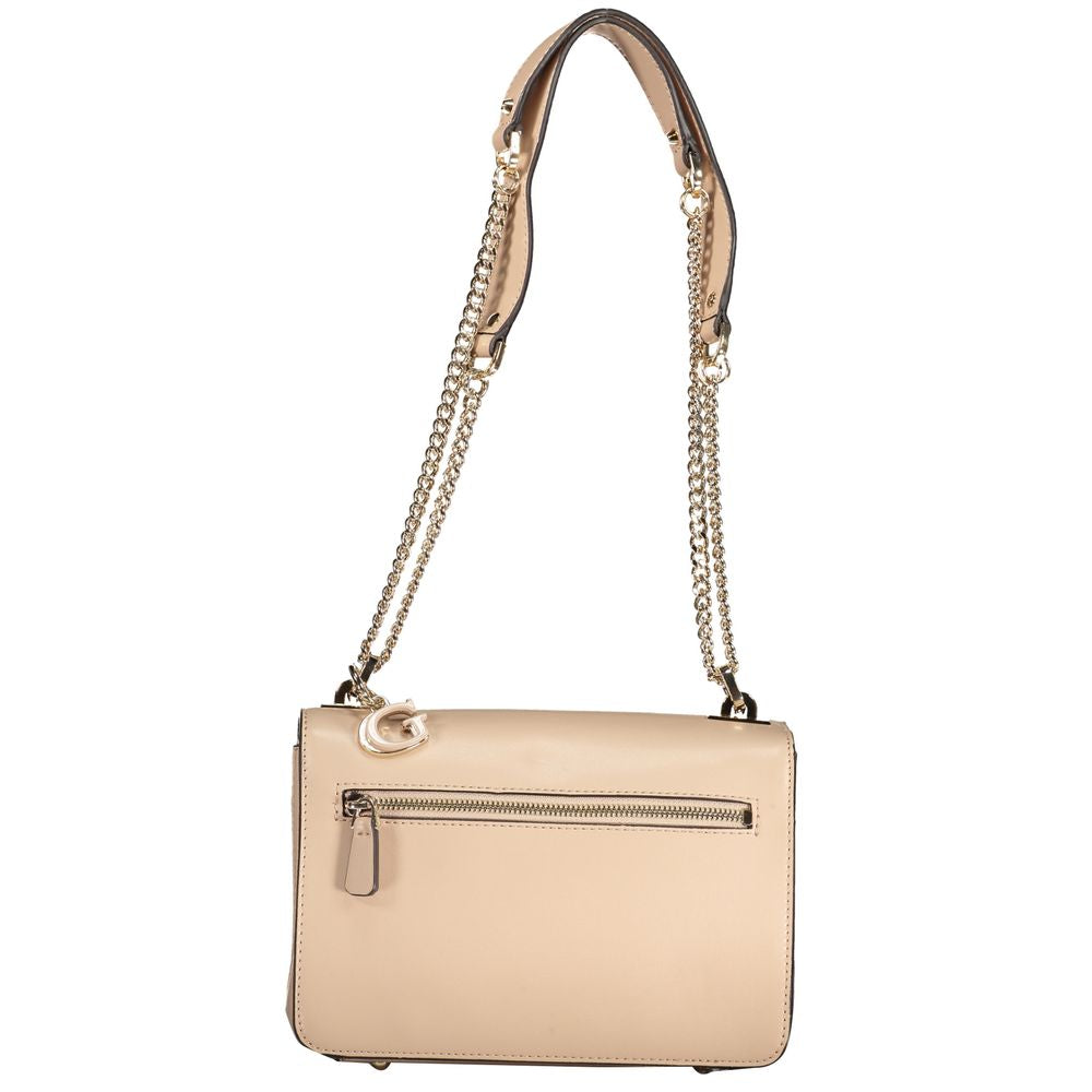 Guess Jeans Beige Polyurethane Women Handbag