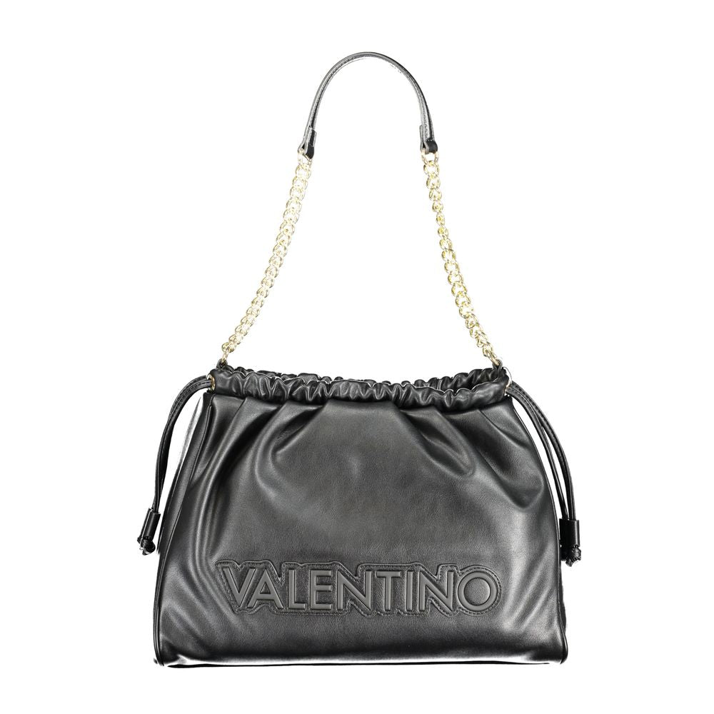 Mario Valentino Black Polyurethane Women Shoulder Bag