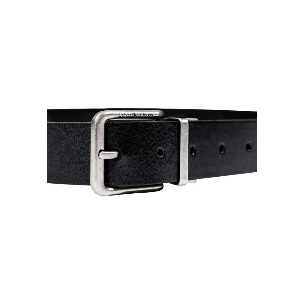 Calvin Klein Jeans Black Leather Belt
