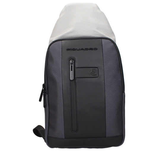 Piquadro Gray Fabric Backpack