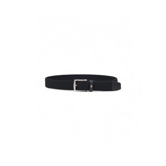 Tommy Hilfiger Black Recycled Polyester Belt