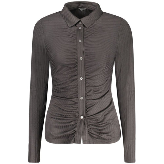 Guess Jeans Nero Polyester Women Shirt