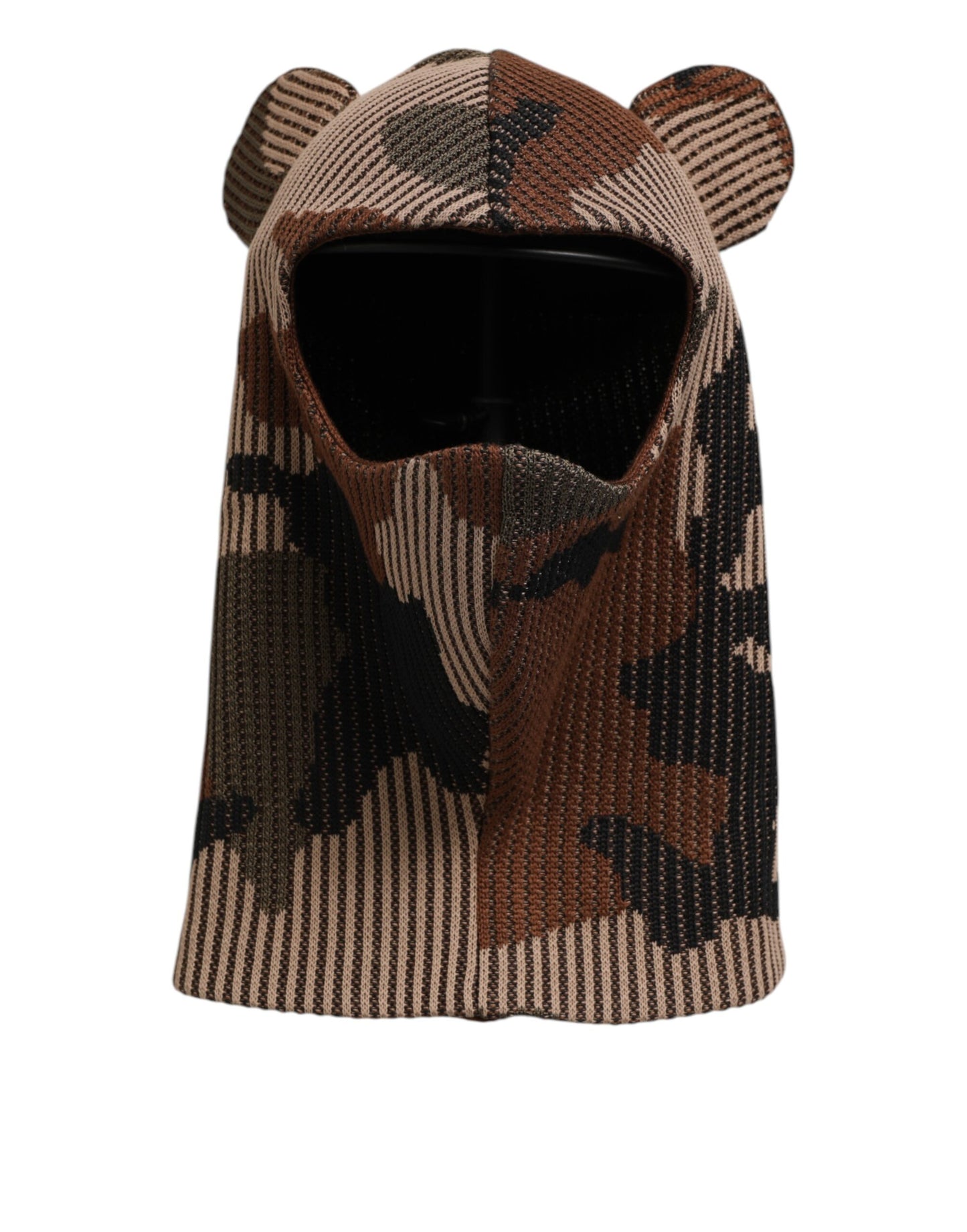 Dolce & Gabbana Multicolor Camouflage Balaclava Mask Men Cap One Size Hat