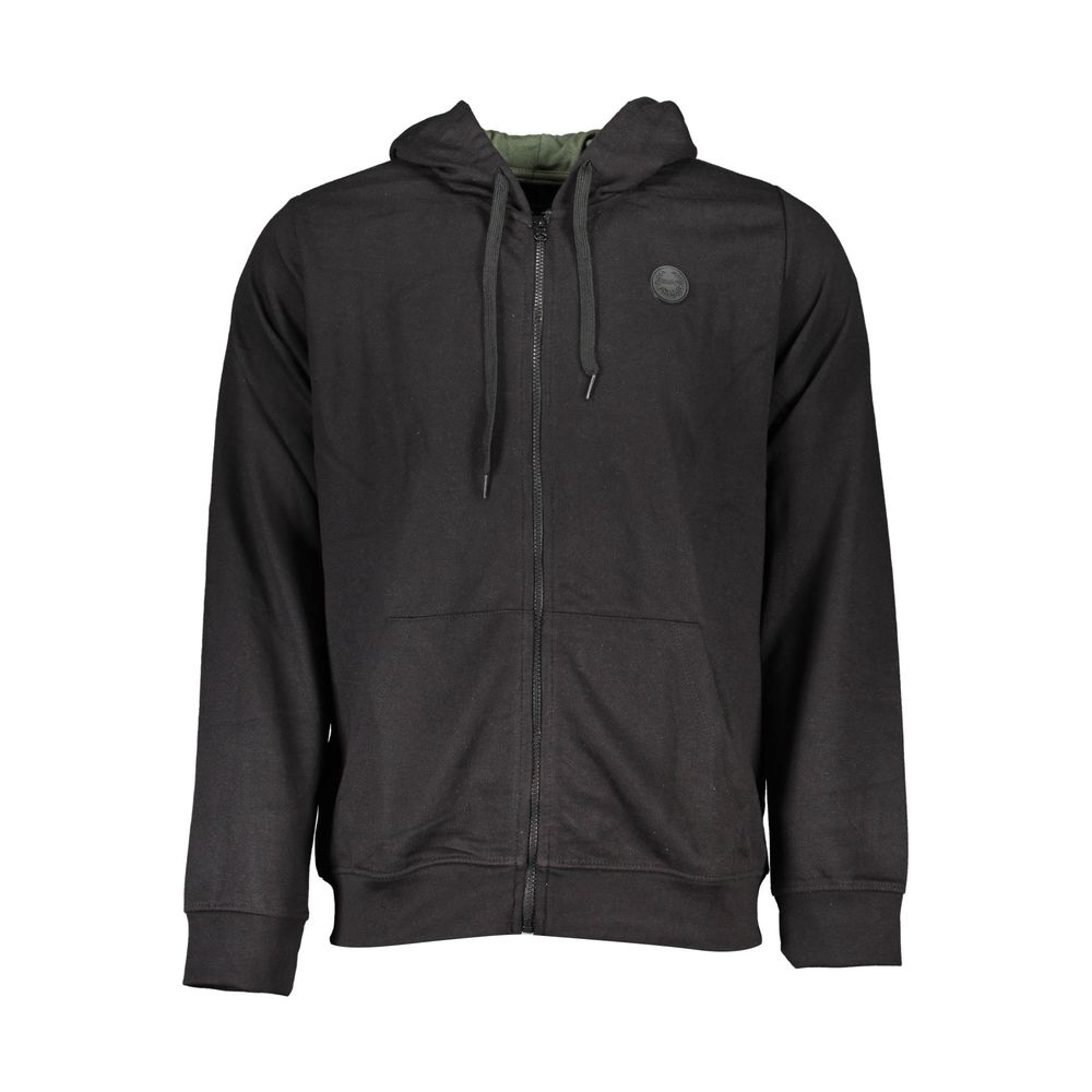 Gianmarco Venturi Nero Cotton Men Hoodie