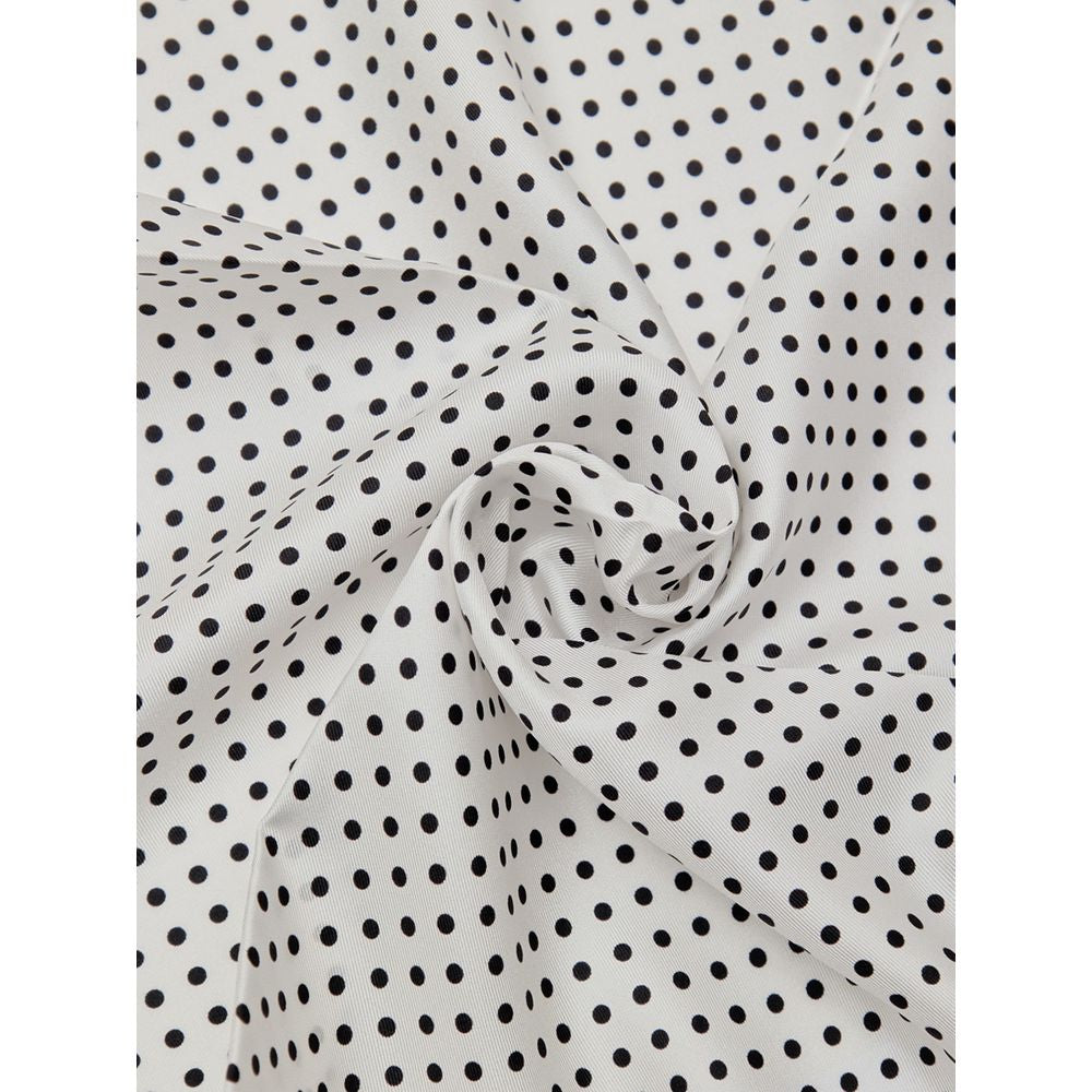 Tom Ford Black And White Silk Pocket Square