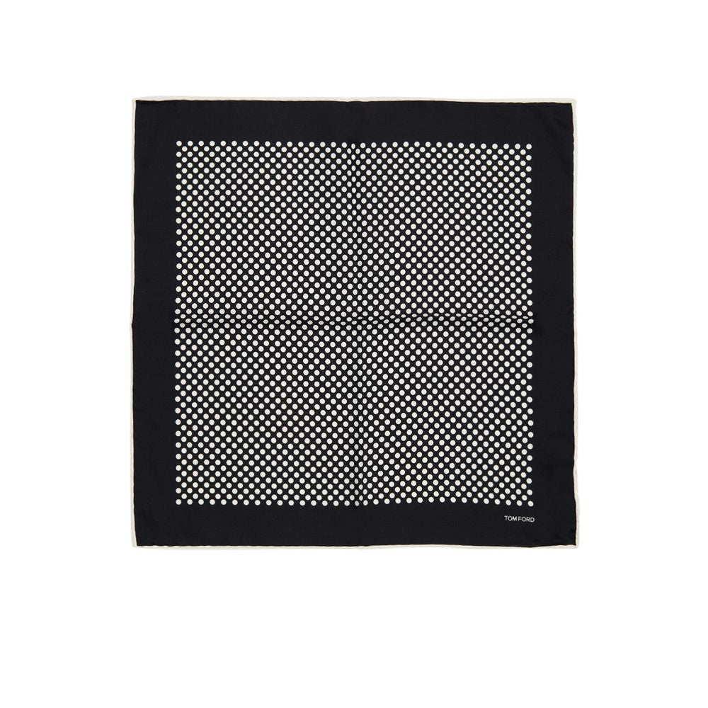 Tom Ford Black Silk Pocket Square