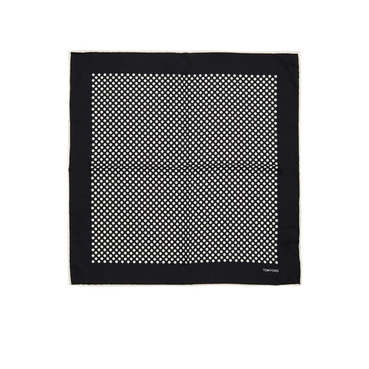 Tom Ford Black Silk Pocket Square