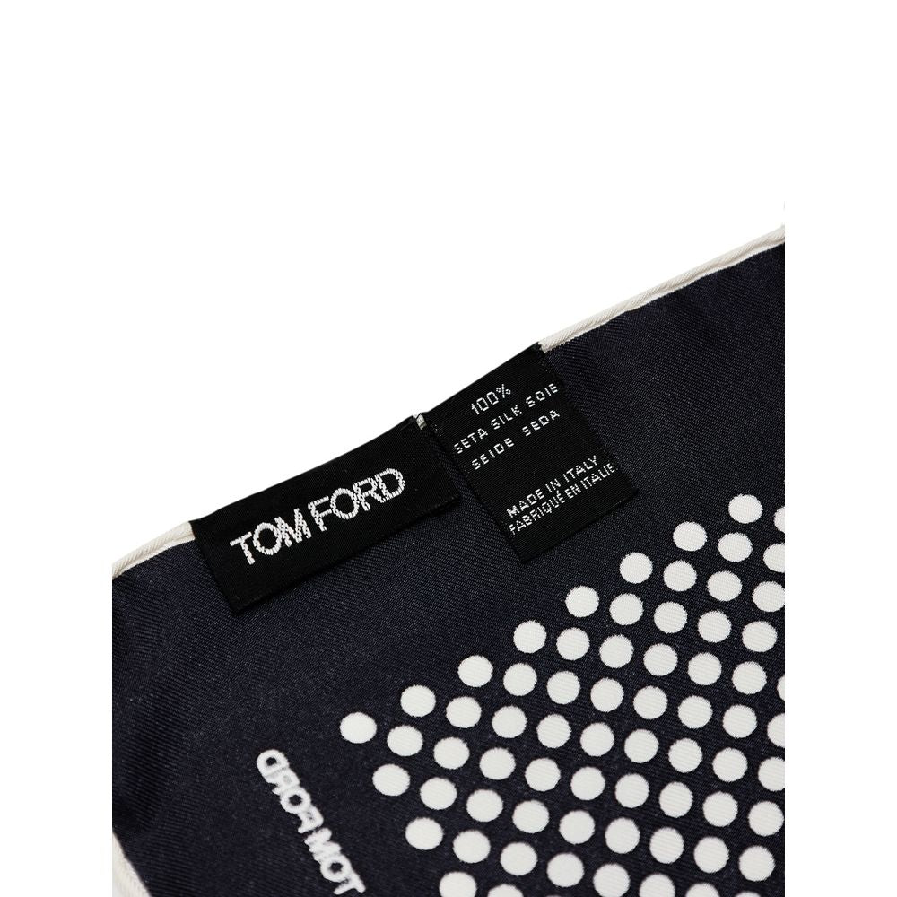 Tom Ford Black Silk Pocket Square