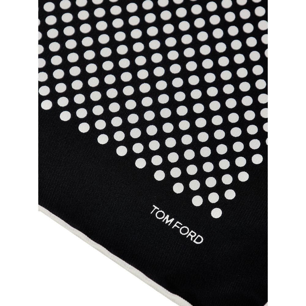 Tom Ford Black Silk Pocket Square