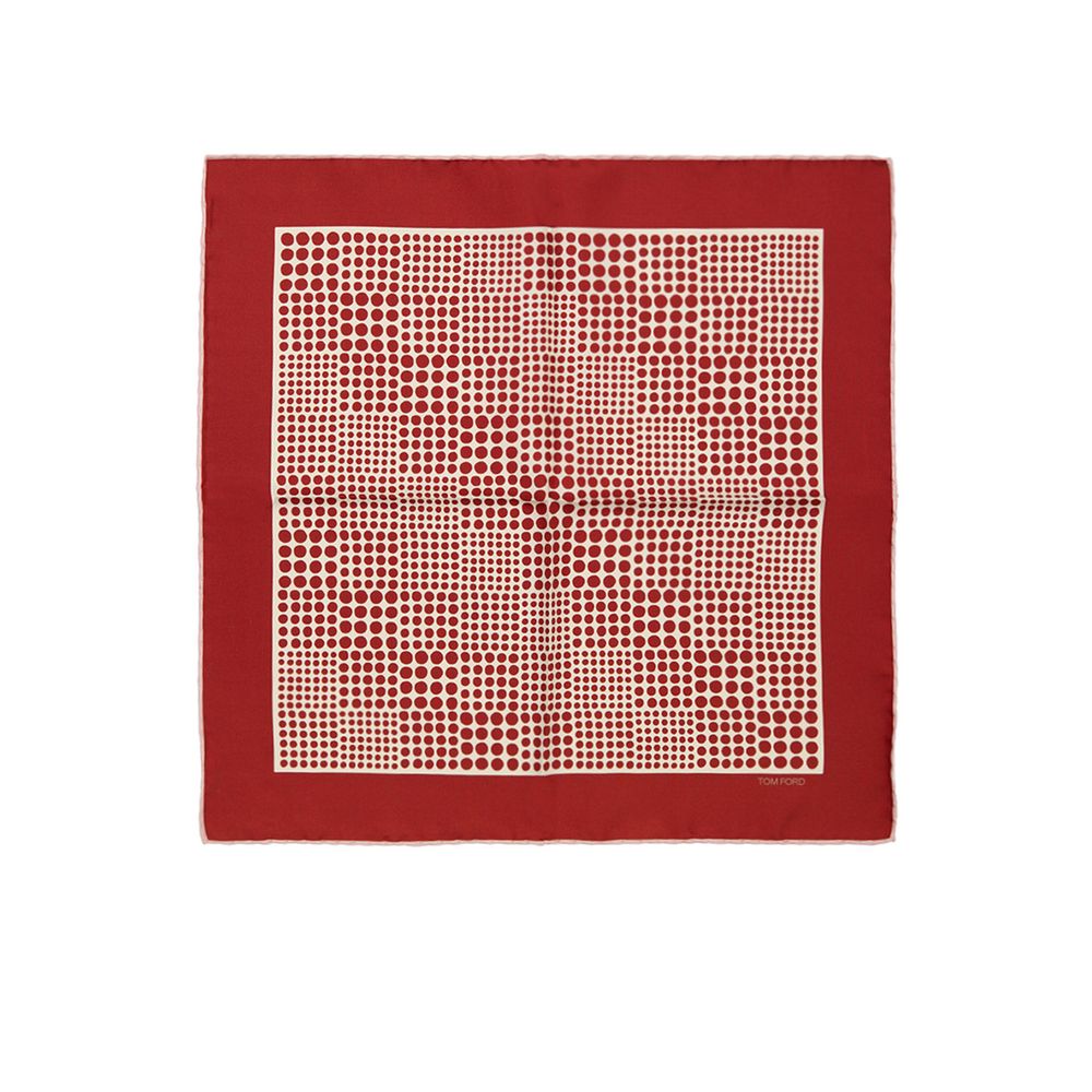 Tom Ford Bordeaux Silk Pocket Square