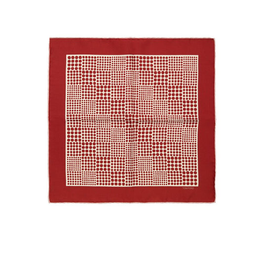 Tom Ford Bordeaux Silk Pocket Square