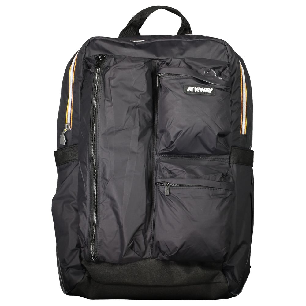 K-WAY Black Nylon Men Backpack