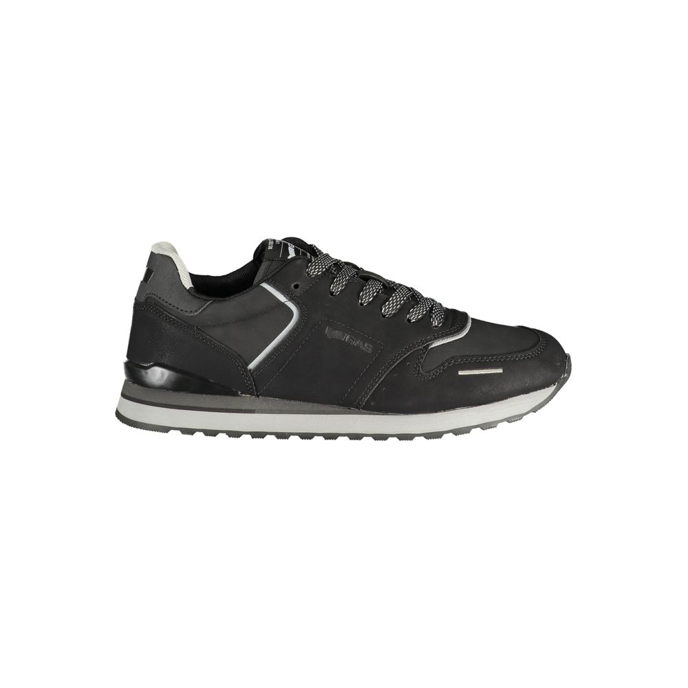 Gas Black Polyurethane Men's Sneaker