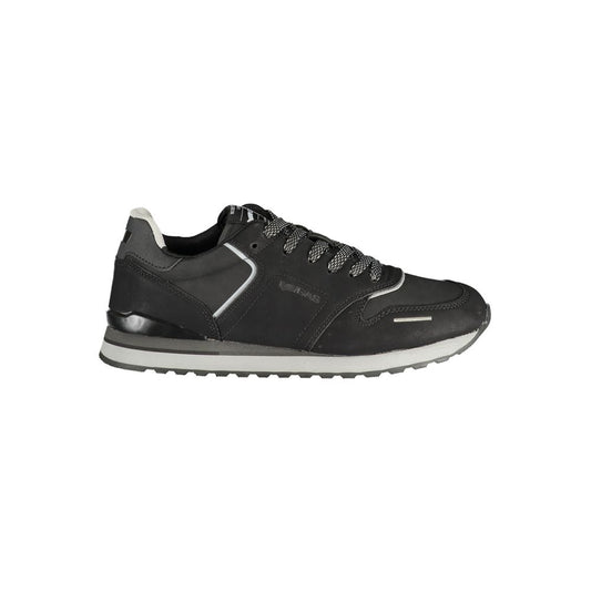 Gas Black Polyurethane Men's Sneaker