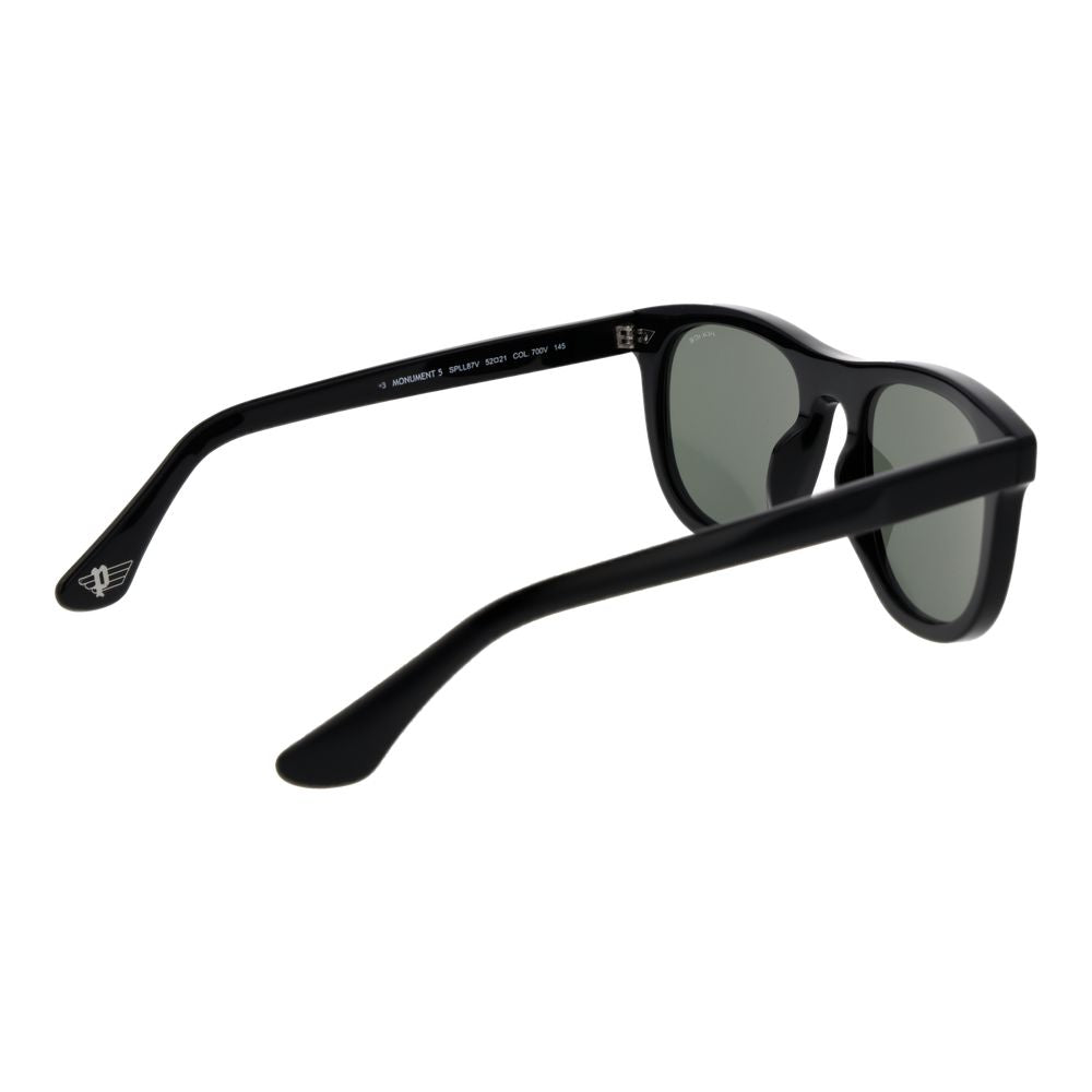 Police Black Cellulose Acetate Sunglasses