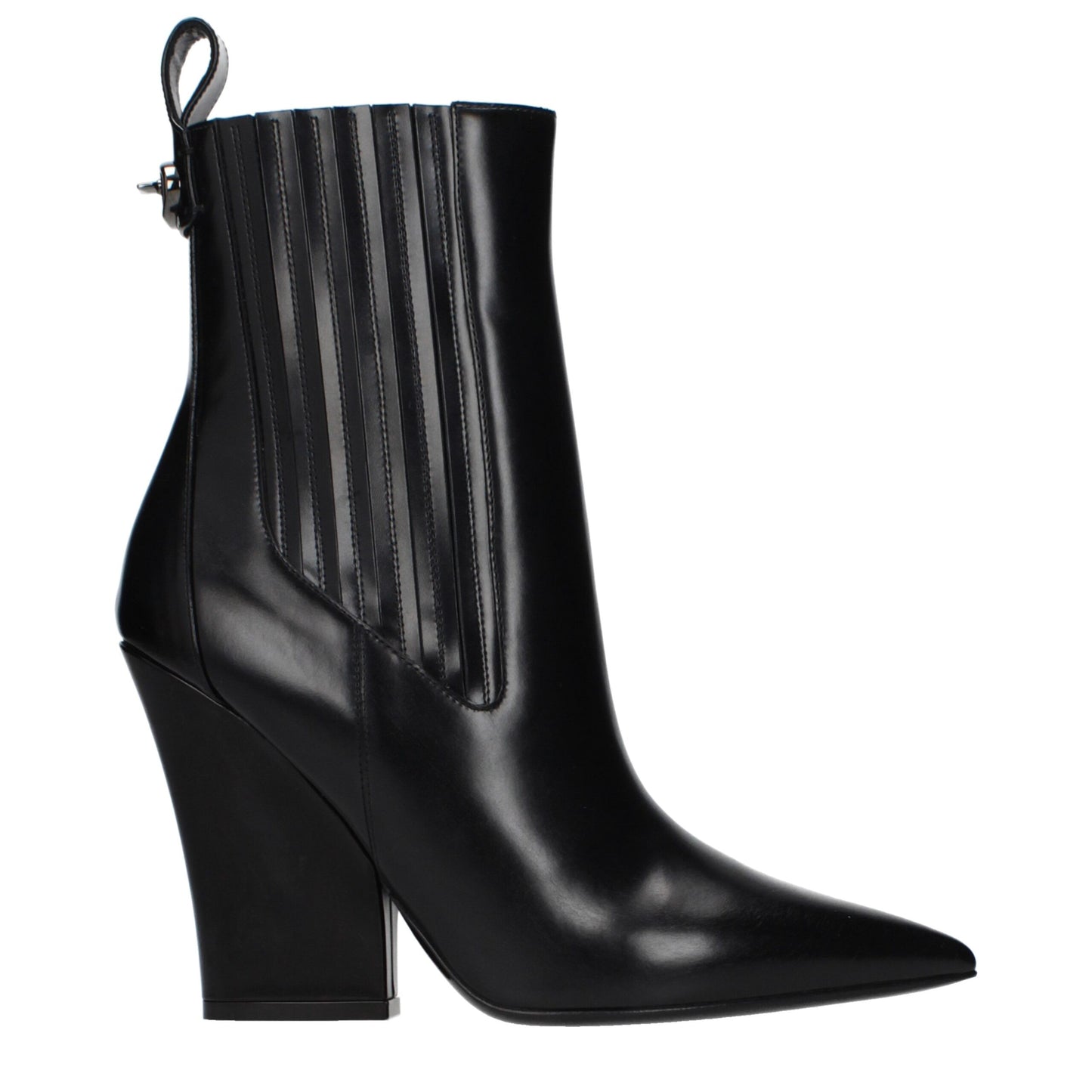 Valentino Garavani Black Leather Ankle Boots