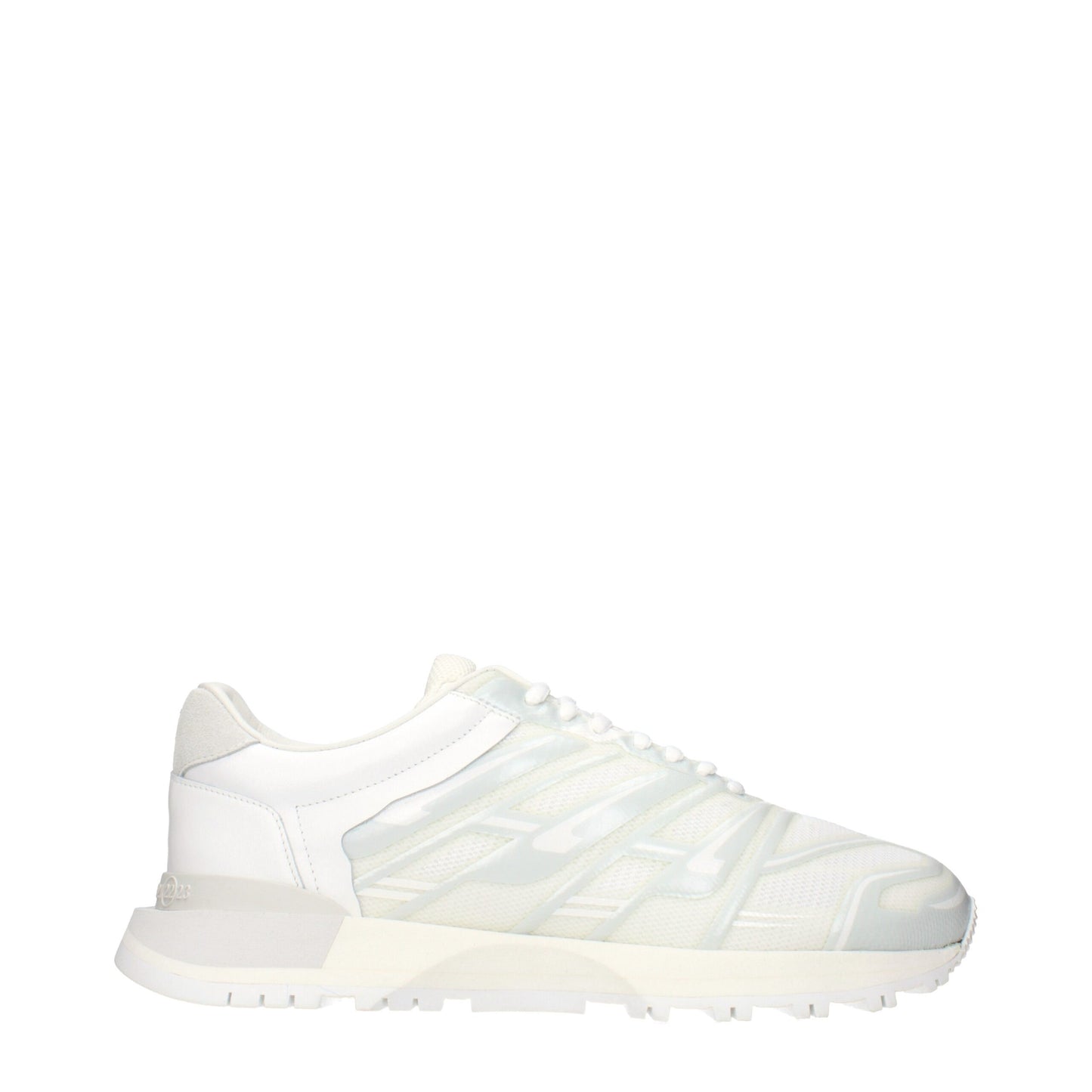 Maison Margiela White Fabric Athletic Sneakers