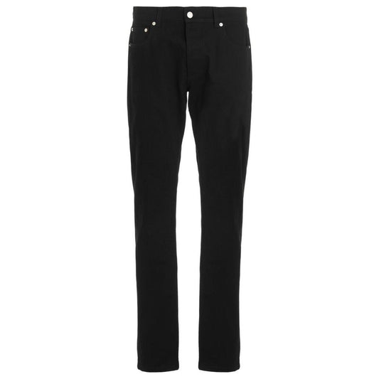 Alexander McQueen Black Cotton Skinny Jeans