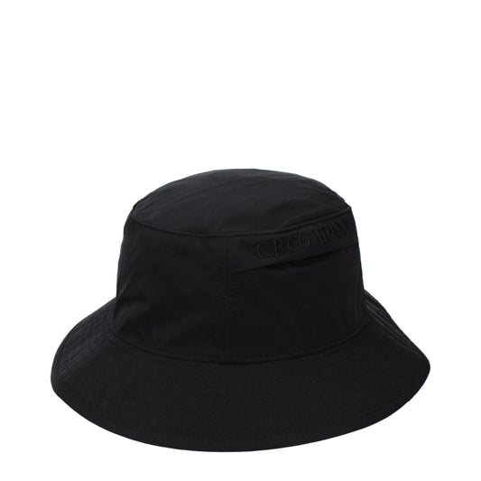 C.P. Company Black Polyamide Bucket Hat