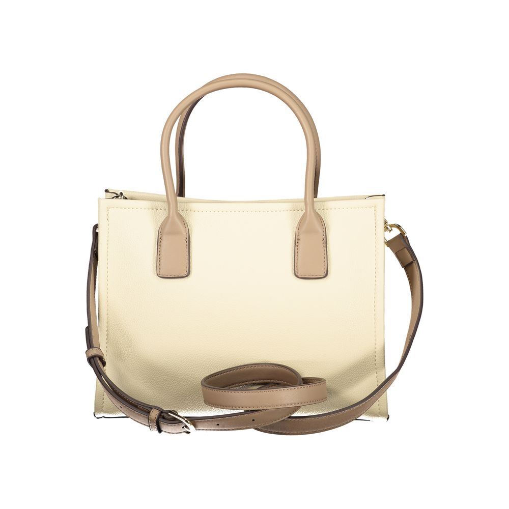 Mario Valentino Beige Polyurethane Women Handbag