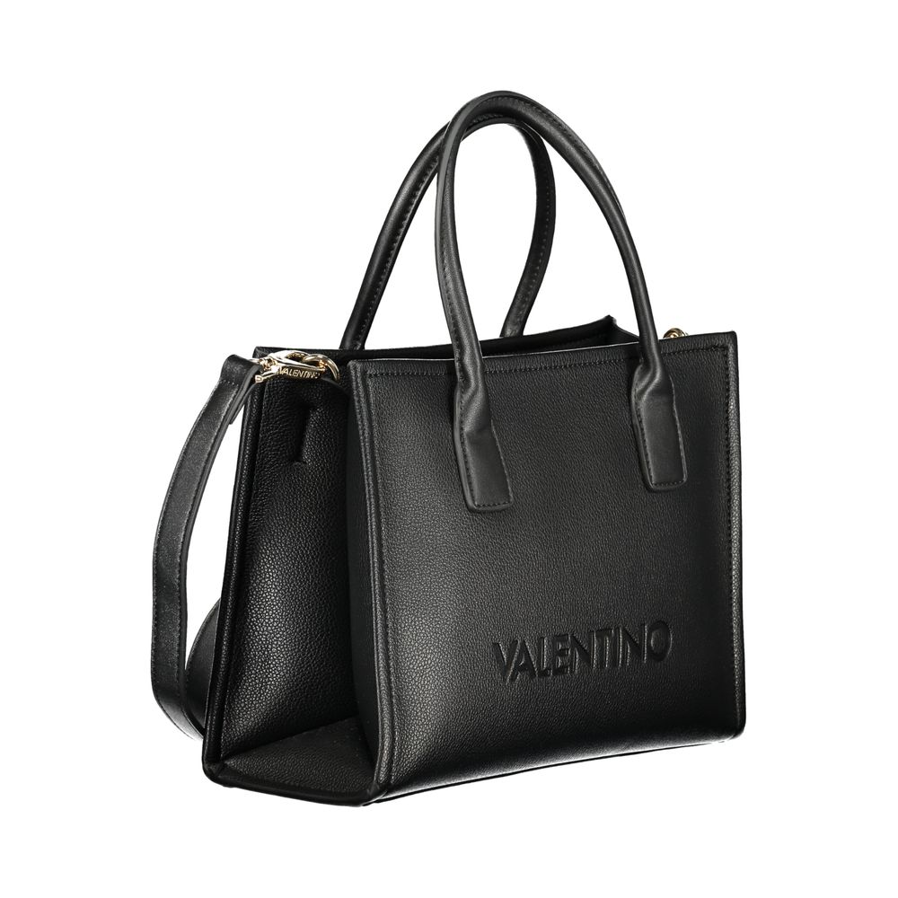 Mario Valentino Black Polyurethane Women Handbag